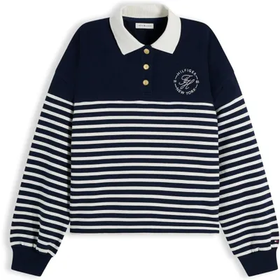 Produktbild von TOMMY HILFIGER WW0WW50036 TH ROUNDAL COLLAR SWTSHT Blau