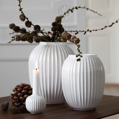 Produktbild von Kähler Design - Hammershøi Vase - Weiß, H 25 cm