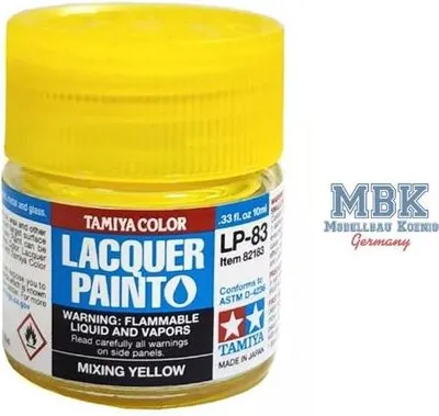 Produktbild von Tamiya 82183 - LP-83 Misch-Gelb Leicht Transparent 10ml  - Neu
