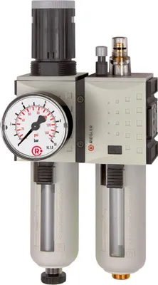 Produktbild von Riegler Wartungseinheit 2-tlg. »FUTURA«, PC, BG 2, G 1/2, 0,5 - 8 bar, HA