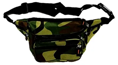 Produktbild von Bauchtasche im Militär-Camouflage-Stil mit zahlreichen Fächern