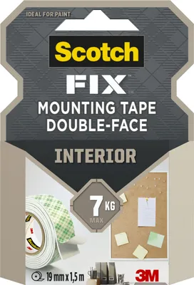 Zdjęcie produktu dla Scotch Fix Inter. Doppels. Klebeband 19mmx1,5m weiß