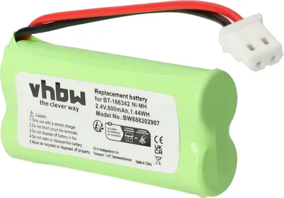 Produktbild von vhbw Akku kompatibel mit Telekom T-Sinus A602 Touch schnurlos Festnetz Telefon (600 mAh, 2,4 V, NiMH)