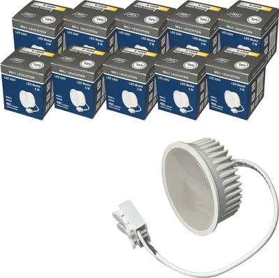 Obrázok produktu pre LED modul pre vstavané bodové svetlá Plochý 5W produkuje 40W 400 lúmenov 120° uhol vyžarovania 3000K-4000K Sada stmievateľná19026
