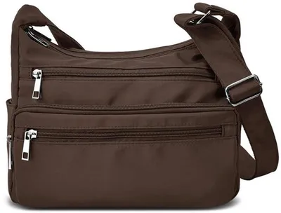 Image de Sac à bandoulière Azomor® pour femme, élégant, avec plusieurs compartiments et une bandoulière réglable, hydrofuge, idéal pour le quotidien