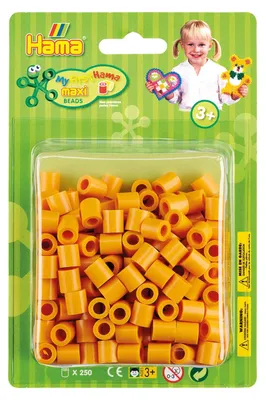 Produktbild von Hama Bügelperlen maxi "Teddybärenbraun" im Blister