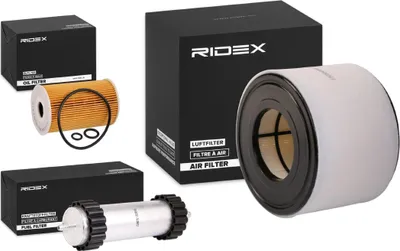 Produktbild von RIDEX Filterset Inspektionspaket Filtersatz für AUDI A6 Avant (4G5, 4GD, C7) A6 Limousine (4G2, 4GC, C7)
