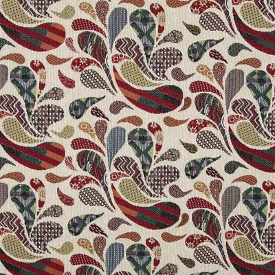 Immagine prodotto di Tessuto Jacquard a motivi gobelin - 100 cm x 280 cm, multicolore