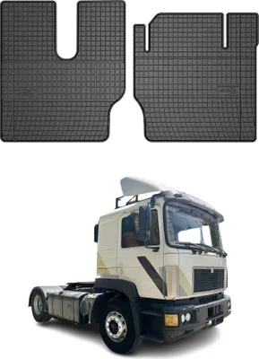 Produktbild von 1994-1998 MAN F90 Fußmatten Gummi Schwarz 2 tlg
