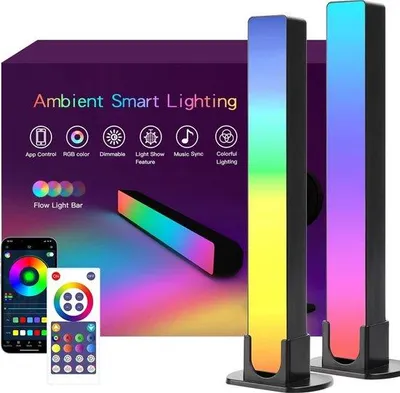 Obrázok produktu pre LED svetelná lišta, RGB osvetlenie priestoru pre hranie hier, dekoráciu, PC, TV a obývačku, so synchronizáciou s hudbou a aplikáciami