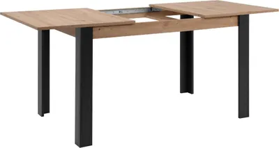 Produktbild von CALICOSY - Ausziehbarer Esstisch von 100 bis 150 cm, Nachbildung Artisan-Eiche und Schwarz – TOLOSA