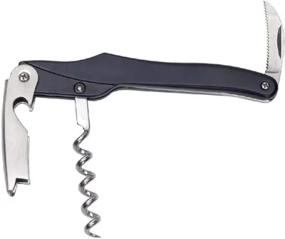 Produktbild von Kellnermesser mit schwarzem Griff