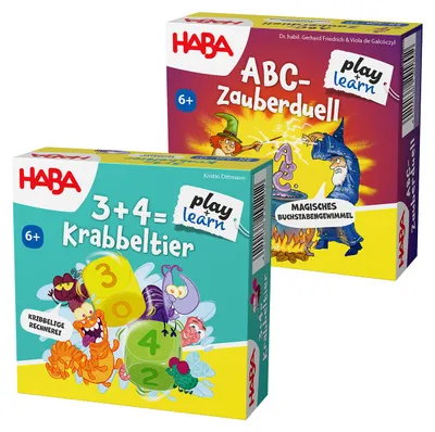 Produktbild von HABA Spiel Spielerisches Lernen von Buchstaben & Rechnen 2-Pack