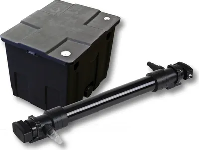 Produktbild von SunSun Komplettset: CBF-350 Teichfilter bis 12000 L Teichfilteranlage als Durchlauffilter, CUV-672 Teichklärer UVC Klärer mit 72 Watt UV-C Leistung