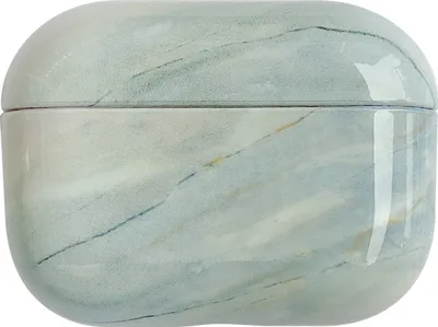 Produktbild von Mobigear Marble  Apple AirPods Pro 2 Hardcase Hülle - Blau / Grau