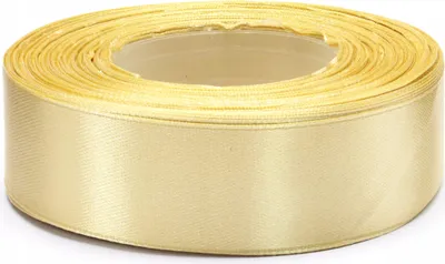 Image de Ruban décoratif en satin doré 6 mm x 32 m