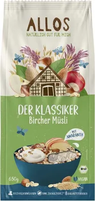 Zdjęcie produktu dla Allos 136213, 650 g, Gluten, Orzechy, Ziarenka sezamu, Niemcy, 1606 kJ, 384 kcal, 7,8 g
