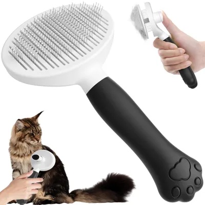 Productafbeelding van VYYTYYA kattenborstel, hondenborstel, zacht voor de huid, kattenborstel, vermindert krabben