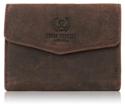 Produktbild von Damen Portemonnaie aus Leder braun Paolo Peruzzi T-35-BR
