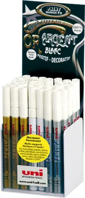 Produktbild von uni-ball Permanent Marker PAINT (PX 203GSW/3D) 36er Display