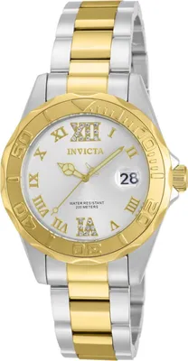 Obrázek produktu pro Invicta Pro Diver 12852 Dámské Hodinky - Quartz Hnutí - Nerezová Ocel se Stříbrným Ciferníkem - 38 mm