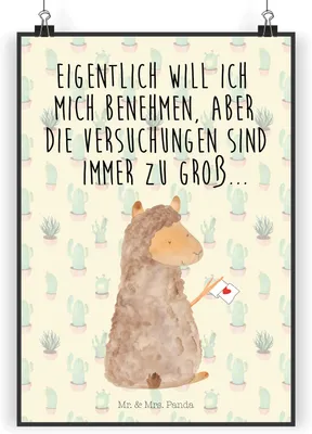 Produktbild von Mr. & Mrs. Panda Bild Alpaka Fahne DIN A5 - Kaktus Grün - Geschenk, Posterdruck, Lama, Alpakas, Liebe, Kunstdruck, wanddeko, Lamas, Wandbild, drucke