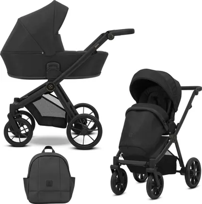 Immagine prodotto di Passeggino Kunert Baby Brav Black 2-in-1 BR-01