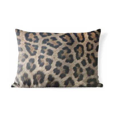 Obrázek produktu pro MuchoWow® Vnější polštář - Leopardí potisk -50x30 cm- Odolnost proti povětrnostním vlivům - polštář do obývacího pokoje