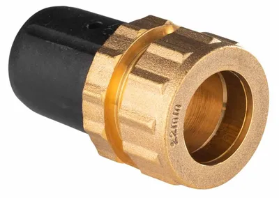 Produktbild von Selfio-Steck Aluverbund Steckfitting Übergang auf Kupferrohr Schraubanschluss 20 x 2 - 22 mm DVGW