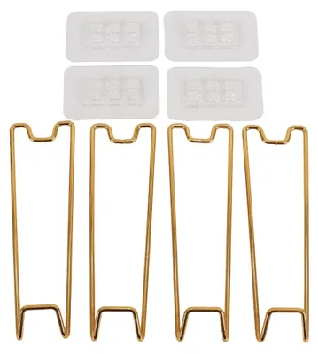 4 selbstklebende Staffeleiständer 18 cm für Fotorahmen 22–36 cm, Gold