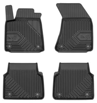 Image de Tapis de sol en caoutchouc pour Audi A8 D4 2009-2017 (berline) – 4 pièces, noirs, sur mesure