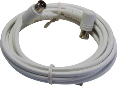 Obrázek produktu pro TRIAX SAT propojovací kabel Quick-F úhlový konektor 5 m A+ bílý SATKAB A 5,0 M
