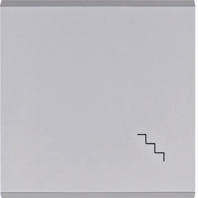 Produktbild von HAGER lumina Wippe mit symbolem „Schody” silber WL6032