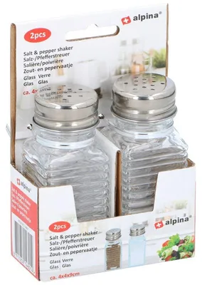 Produktbild von Salz- und Pfefferstreuer - 9 cm - Set - Streuer - Glas