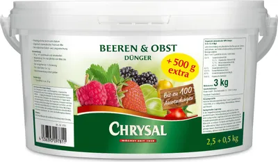 Produktbild von Chrysal Beeren und Obst Dünger - Aktion 2,5 kg + 500 g extra
