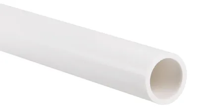 Starres PVC-Rohr, 21 mm x 25 mm, 0,35 m, weiß