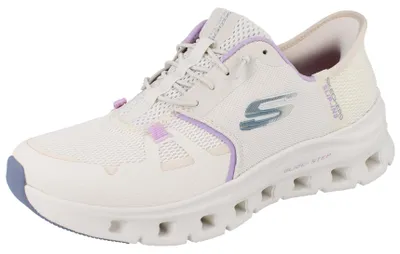 Produktbild von SKECHERS Slip-ins Damen Schlupfsneaker beige lila Mesh vegan - Größe: 37