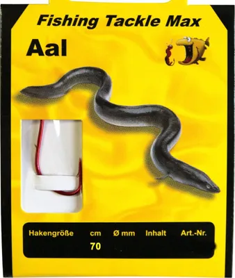 Produktbild von FTM Haken gebunden Aal 70cm - gebundene Aalhaken, Größe/Durchmesser/Inhalt:Gr. 1 / 0.40mm / 8 Stück