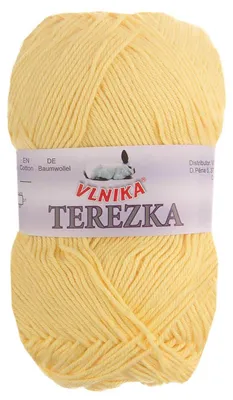 Strickgarn TEREZKA 100% Baumwolle, gelb