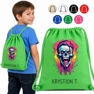Image de Worek Na Wf - Krzyczący Zombie Neonowy Portret