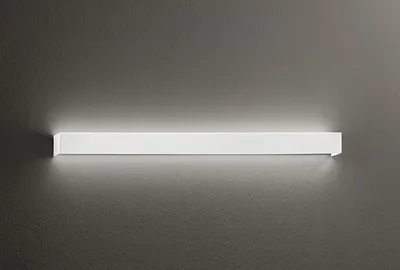 Obrázok produktu pre Moderná LED nástenná svietidlo z matného bieleho hliníka, 30 W, 3000 K, štíhly a elegantný dizajn pre interiérové osvetlenie – Perenz