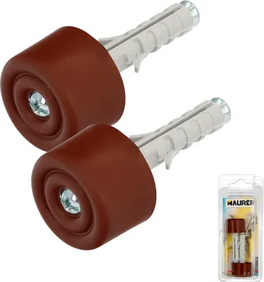 Produktbild von Brauner Türstopper mit Nylonblock (Blister 2 Stück)