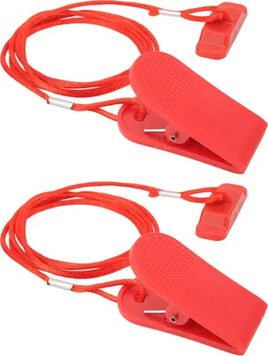 Immagine prodotto di 2pcs tapis roulant universale chiave di sicurezza macchina da corsa magnete rettangolo rosso