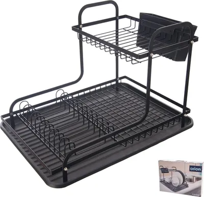 Obrázek produktu pro ORION Radka Odkapávač Na Nádobí S Podnosem 2 Patra 425 X 32 X 29 cm Kov/Plast 155212