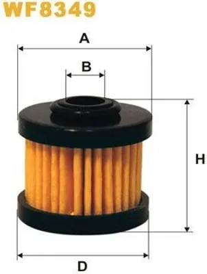 Produktbild von Kraftstofffilter WIX FILTERS WF8349 Filtereinsatz