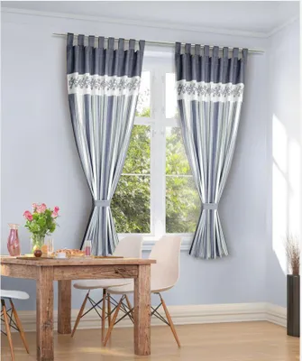 Produktbild von Schlaufenschal mit Raffhalter "Heidi": Größe (HxB): 175x120cm Farbe: Blau