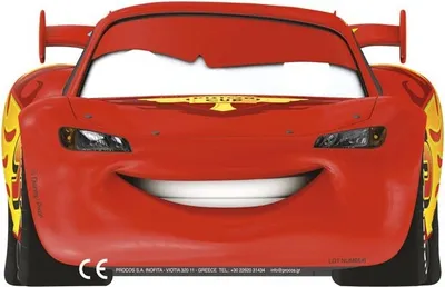 Produktbild von Cars RSN 6 Masken "Lightning McQueen"