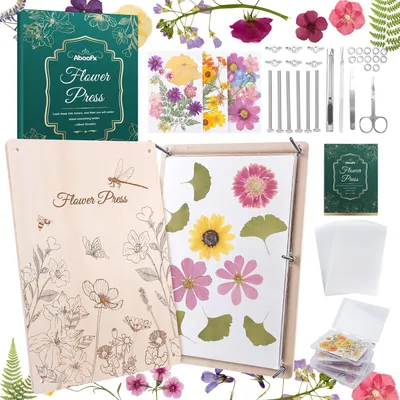 Produktbild von Blumenpresse Set, für Basteln, mit Zubehör und Anleitung