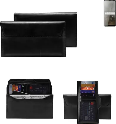 Produktbild von K-S-Trade Handy Hülle kompatibel mit Cubot Note 20 Schutz Hülle Tasche Schutz Case Handytasche Kunstleder schwarz, 1x