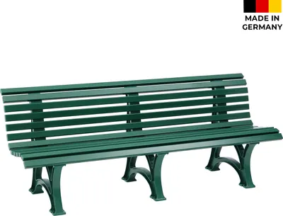 Produktbild von Gartenbank BORKUM 4-Sitzer Länge 2000 mm, grün